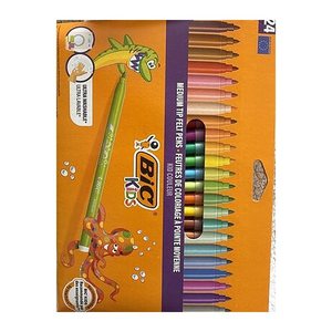 BIC Kids Kid Couleur Filzstifte farbsortiert, 24 St.