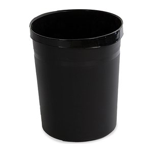 Kunststoff Papierkorb (18 Liter) - Schwarz & Robust