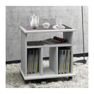 VCM my home Tabina Beistelltisch rechteckig Spanplatte weiß 60,0 cm 59,0 cm, 1 St.