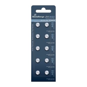 MediaRange Batterie Knopfzelle Blister Alkaline/LR 41 1,5 10