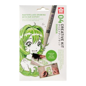 Sakura Manga Malset schwarz, 1 Set