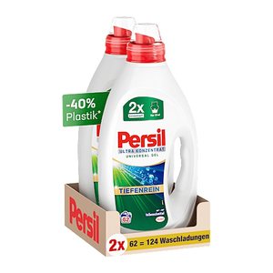 Persil ULTRA KONZENTRAT UNIVERSAL GEL TIEFENREIN Waschmittel flüssig, 2x 1,24 l