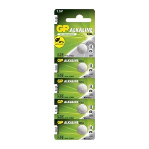 GP Knopfzellen V 13 GA/LR44 Alkali-Mangan 1,5 V, 5 St.