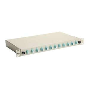 Equip LWL-Spleißkasten 12-Port LC-Duplex OM3 1U komplett gr