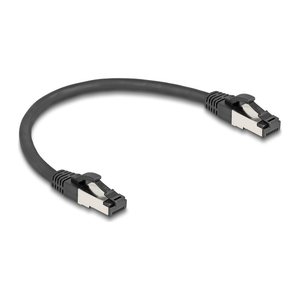 DELOCK RJ45 Netzwerkkabel Cat.8.1 S/FTP 0,25m-40Gbps schwarz