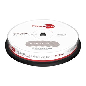 PRIMEON Blu-ray BD-R 50 GB Double Layer, 10 St.