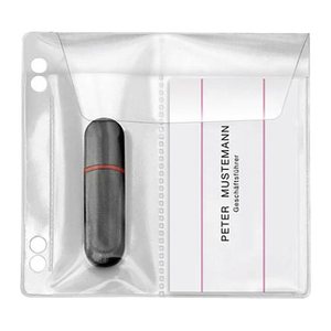 VELOFLEX 2er USB-Stick-Hüllen abheftbar transparent, 10 St.