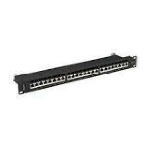 LANBERG 19" Patchpanel 1U 24-Port CAT.7 FTP geschirmt sw