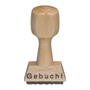 Textstempel "Gebucht" ohne Logo, 1 St.