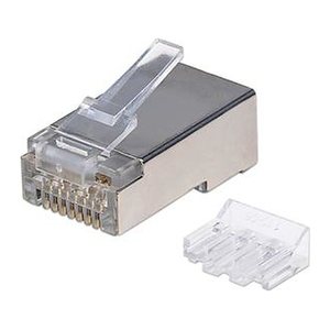 INTELLINET Modularstecker RJ45 Cat6A STP 3-Punkt 90 Stk.