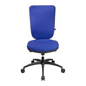 Topstar Bürostuhl Soft Pro 100, NN400 T38 Stoff blau, Gestell schwarz