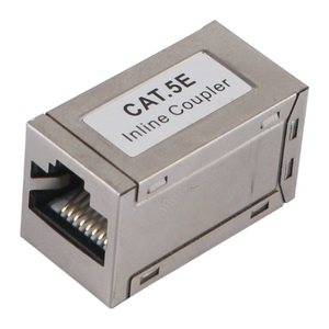 Equip modulare Kupplung Cat5e RJ45x2 8P8C geschirmt silber Polybeutel