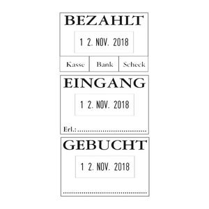 COLOP Datumstempel mit Text "Eingang" 04060 ohne Logo, 1 St.
