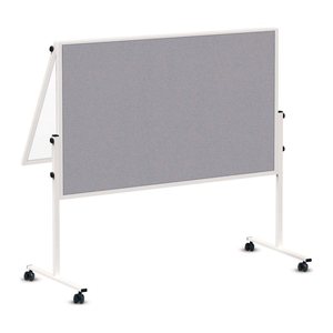 MAUL mobiles Whiteboard MAULsolid 120,0 x 150,0 cm grau#!#weiß Textil/Whiteboard