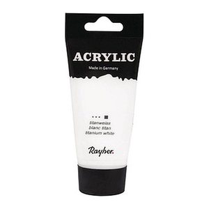 Rayher Acrylic Acrylfarben weiß 75,0 ml, 1 St.