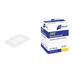 Meditrade® Wundverband Pflaster ABE® 4752 weiß 6,0 x 10,0 cm, 50 St.