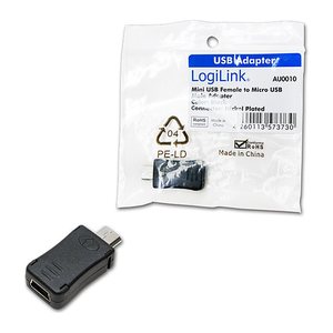 Logilink Adapter Mini USB Bu > Micro USB St
