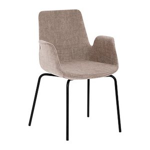 Mayer Besuchersessel myHELIOS mauve schwarz Stoff 58,0 x 59,0 x 87,0 cm, 1 St.