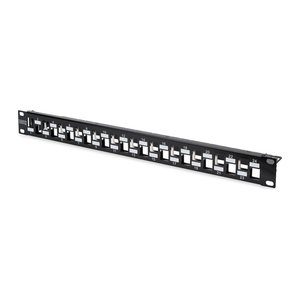 DIGITUS Patchpanel 1HE 24-Port modular geschirmt schwarz