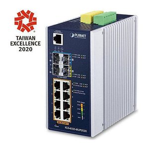 PLANET Industrial L3 8-Port GE + 2x 2.5G SFP + 2x 10G SFP+