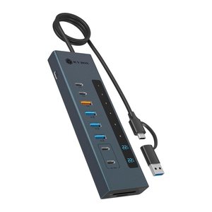 ICY BOX USB-C Hub 11 in 1 mit Kartenleser IB-HUB1742CR-C2PD