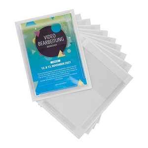 EICHNER Dokumententaschen DIN A5 transparent glatt, 10 St.