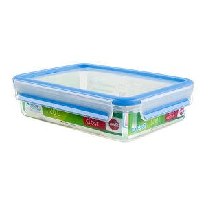 emsa Frischhaltedose CLIP & CLOSE 5,9 cm hoch transparent 1,2 l, 1 St.
