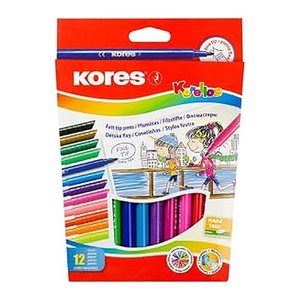 Kores® Korello Filzstifte farbsortiert, 12 St.