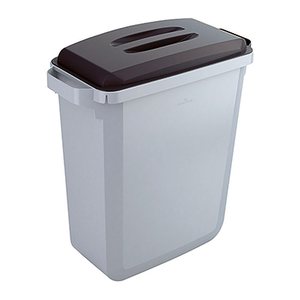 DURABLE Durabin 60 Mülleimer 60,0 l grau, schwarz, 1 St.