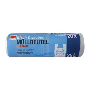 quickpack Müllbeutel frisch & sauber 35,0 l transparent, 20 St.