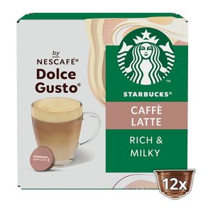 NESCAFÉ DOLCE GUSTO® STARBUCKS® Caffé Latte Rich & Milky Kaffeekapseln, mild, 12 St.