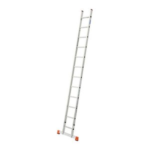 KRAUSE Anlegeleiter MONTO Sibilo silber 12 Sprossen, H: 355,0 cm