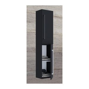 VCM my bath Bad-Hängeschrank VCB 6 914889 schwarz 33,0 x 22,0 x 150,0 cm