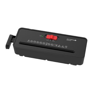 OLYMPIA PS 16 Pro Aktenvernichter mit Streifenschnitt P-2, 6 mm, bis 6 Blatt, schwarz