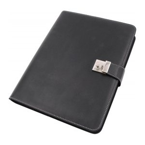 Alassio Ringbuchmappe Leder DIN A4 schwarz