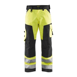 BLAKLÄDER® Herren Warnschutzhose 1566 gelb, schwarz Größe 21