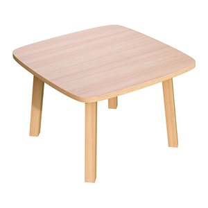 meet powered by PAPERFLOW Woody Beistelltisch quadratisch MDF-Platte buche 60,0 x 60,0 x 40,0 cm, 1 St.