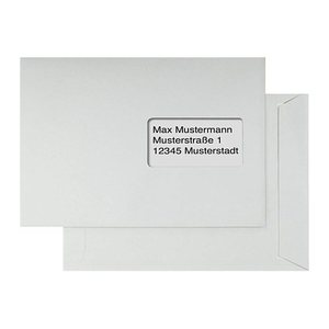kaenguruh the world of paper Versandtaschen DIN C5 mit Fenster grau 500 St.