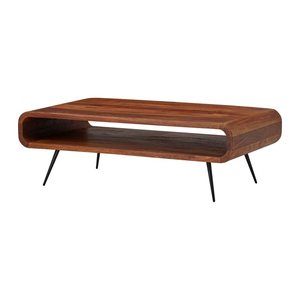 WOHNLING Couchtisch rechteckig Massivholz sheesham 90,0 x 55,0 x 30,0 cm, 1 St.