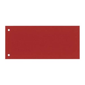 DONAU Trennstreifen DONAU rot, 190 g/qm Karton 23,5 x 10,5 cm, 100 St.