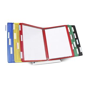 tarifold Wand-Sichttafelsystem 434309 DIN A4 farbsortiert mit 30 St. Sichttafeln, 1 St.