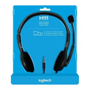 Logitech H111 Headset schwarz, grau