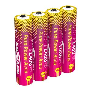 ANSMANN Akkus Li-Ion Micro AAA 1.400 mAh, 4 St.