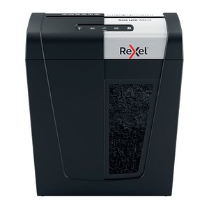 Rexel Secure MC4 Aktenvernichter mit Partikelschnitt P-5, 2 x 15 mm, bis 4 Blatt, schwarz