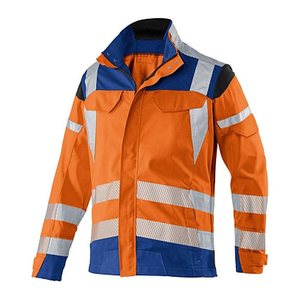 KÜBLER® unisex Warnjacke REFLECTIQ orange, kornblau Größe 52