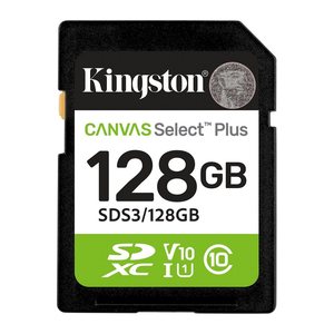 SD Card 128GB Kingston SDXC Canvas Plus Gen3 C10 retail