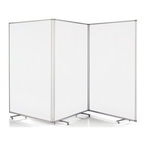 magnetoplan Trennwand Large 1112051, transparent 361,0 x 180,0 cm mit Rollen, 1 St.
