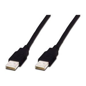 DIGITUS USB 2.0 Anschlusskabel Typ A -A St/St 1.0m, sw