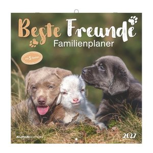 ALPHAEDITION Familienkalender Beste Freunde 2027, 1 St.