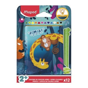 maped COLOR´PEPS INFINITY KIDY JUMBO mit Spardose Buntstifte farbsortiert, 12 St.